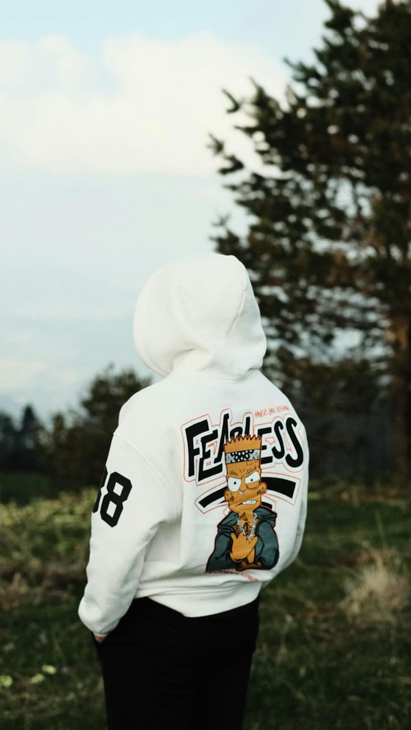 Printed hoodie for men