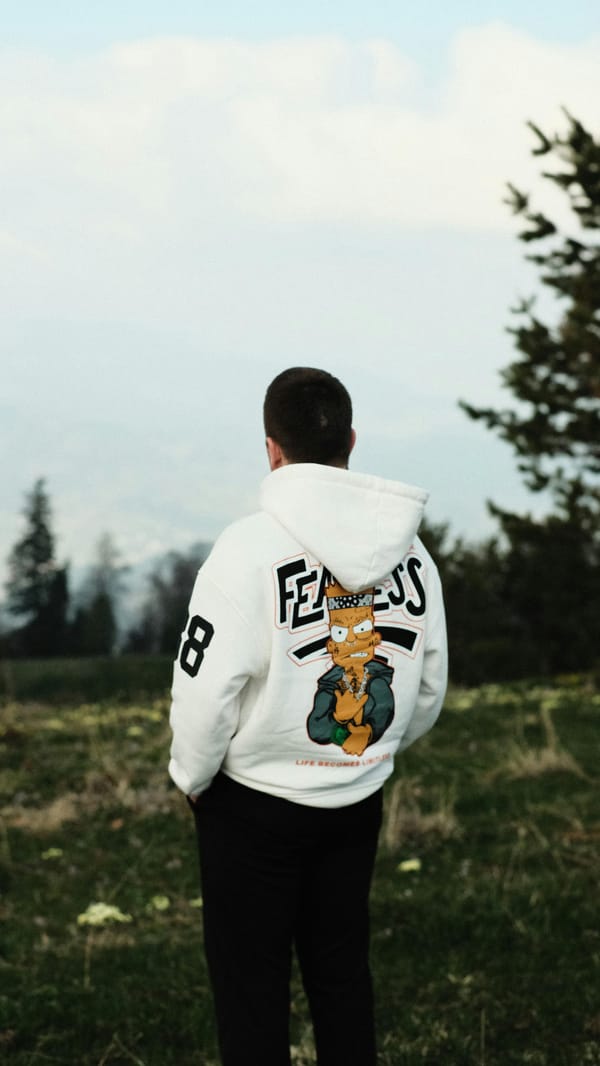 Printed hoodie for men