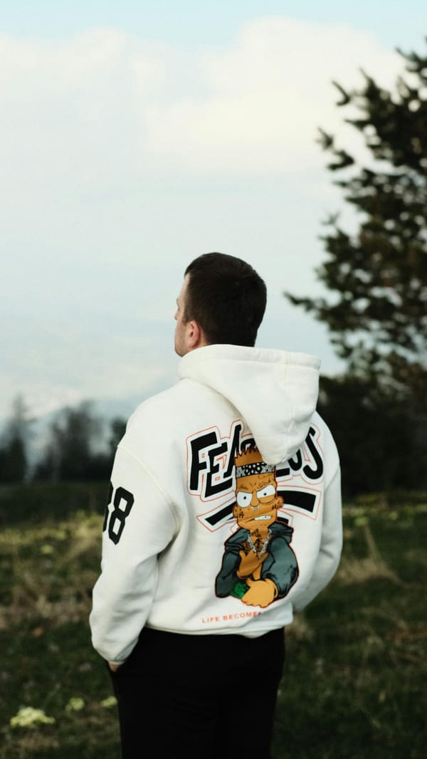 Printed hoodie for men