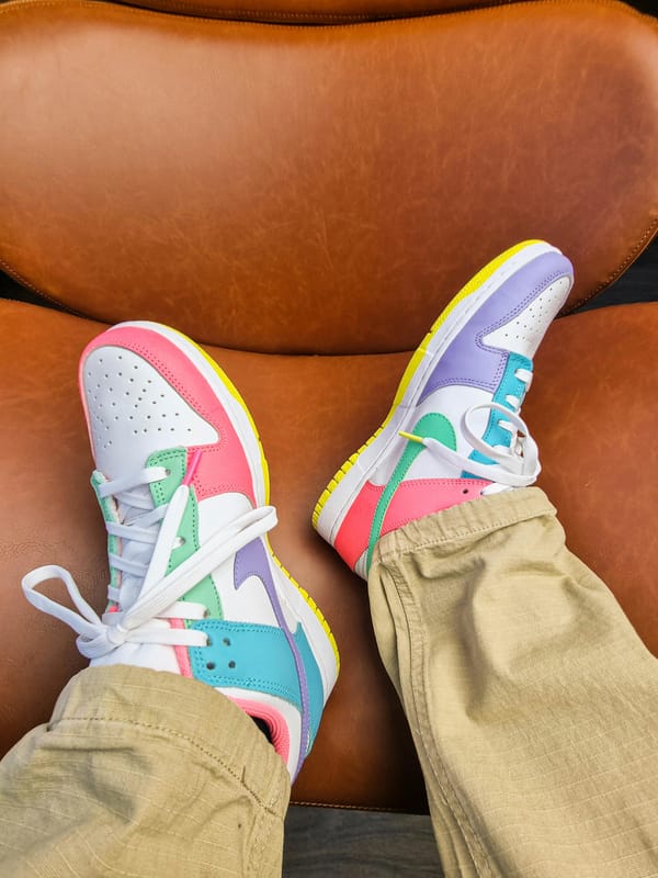 Vibrant unisex sneakers